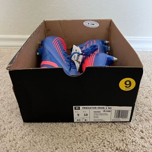 Adidas Predator Edge .1 SG Soft Ground Soccer Cleats Blue
